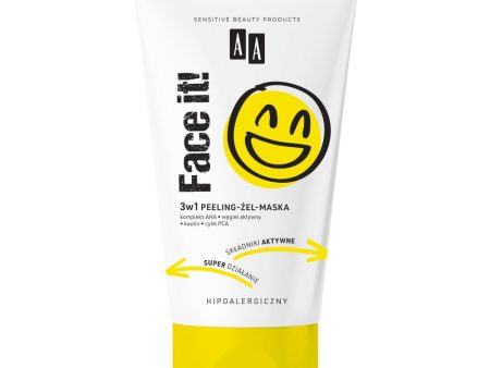 Face It! 3w1 peeling-żel-maska 150ml Online now