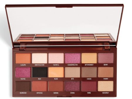 I Heart Revolution Chocolate Eyeshadow Palette paleta cieni do powiek Cranberries & Chocolate 18g Sale