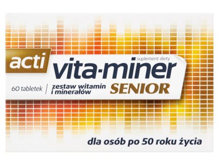 Senior zestaw witamin i minerałów suplement diety 60 tabletek Supply