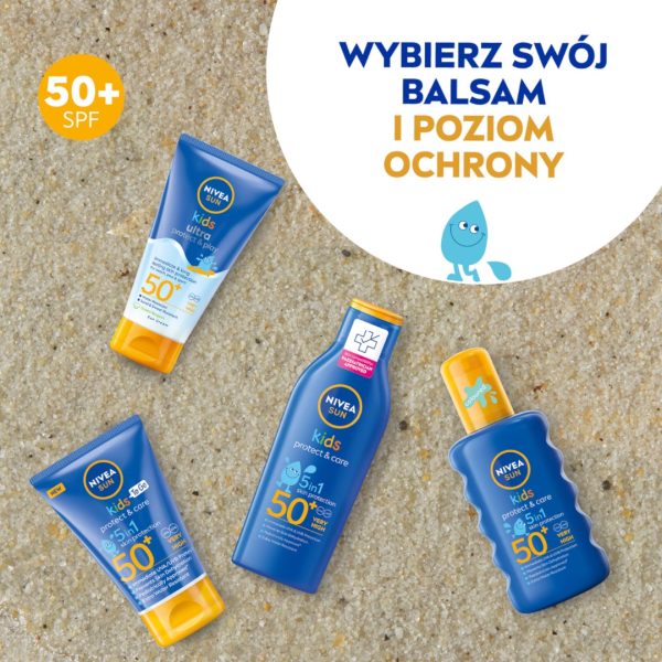 Sun Kids Protect & Care nawilżający spray ochronny na słońce dla dzieci SPF50 200ml Online Sale