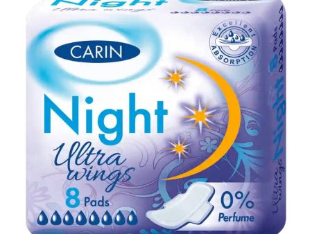 Ultra Wings Night podpaski higieniczne na noc 8szt For Discount