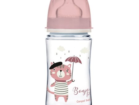 EasyStart butelka szeroka antykolkowa Bonjour Paris Różowa 240ml Discount