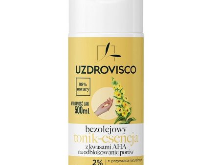 Bezolejowy tonik-esencja z kwasami AHA na odblokowanie porów 150ml For Discount