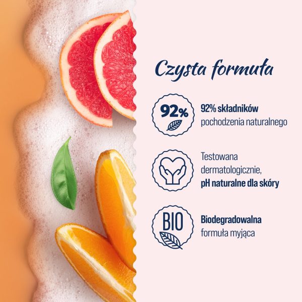 Żel pod prysznic i do kąpieli Grejpfrut Bio i Pomarańcza Bio 650ml Online Hot Sale