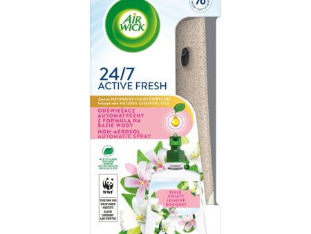 Active Fresh odświeżacz automatyczny z formułą na bazie wody i wkład Białe Kwiaty 228ml Online now