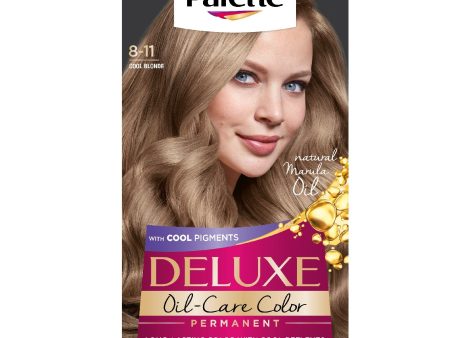 Deluxe Oil-Care Color farba do włosów trwale koloryzująca z mikroolejkami  8-11 Chłodny Blond on Sale