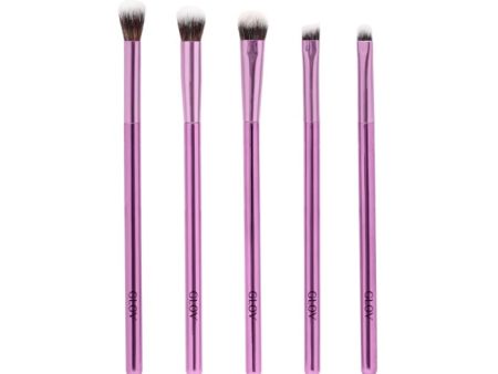 Eye Brushes pędzle do makijażu oczu Purple 5szt For Cheap