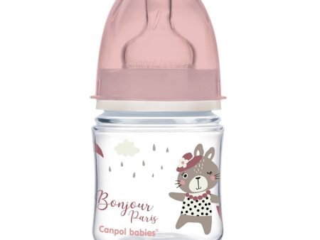 EasyStart butelka szeroka antykolkowa Bonjour Paris Różowa 120ml Online now