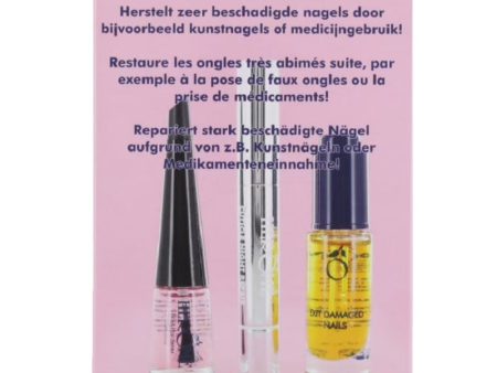 Nail Essentials zestaw odżywka do paznokci 7ml + utwardzacz 4ml + kuracja do skórek 1.3ml For Cheap