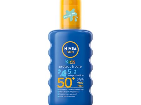 Sun Kids Protect & Care nawilżający spray ochronny na słońce dla dzieci SPF50 200ml Online Sale