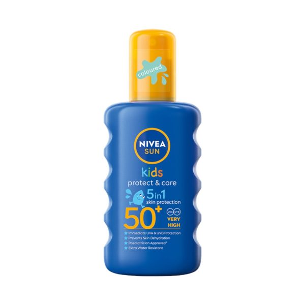 Sun Kids Protect & Care nawilżający spray ochronny na słońce dla dzieci SPF50 200ml Online Sale