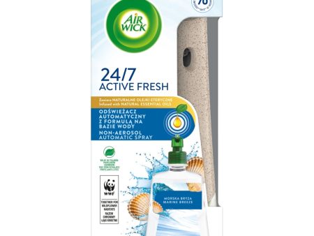 Active Fresh odświeżacz automatyczny z formułą na bazie wody i wkład Morska Bryza 228ml For Cheap