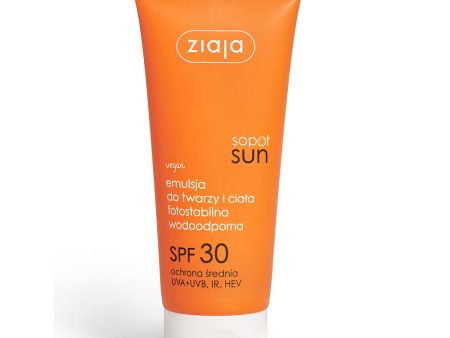 Sopot Sun emulsja do twarzy i ciała SPF30 100ml For Discount