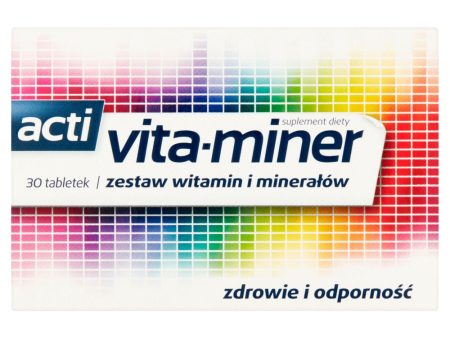 Zestaw witamin i minerałów suplement diety 30 tabletek For Cheap