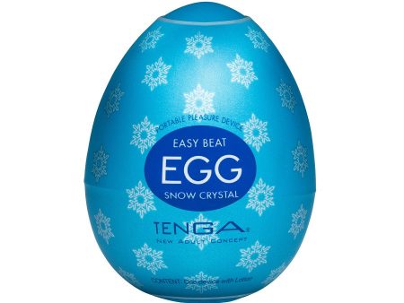 Easy Beat Egg Snow Crystal jednorazowy masturbator w kształcie jajka on Sale