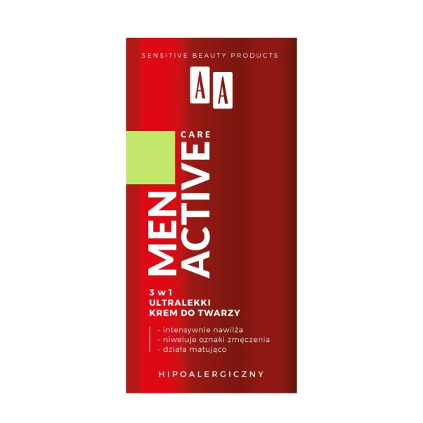 Men Active Care 3w1 ultralekki krem do twarzy 50ml Supply