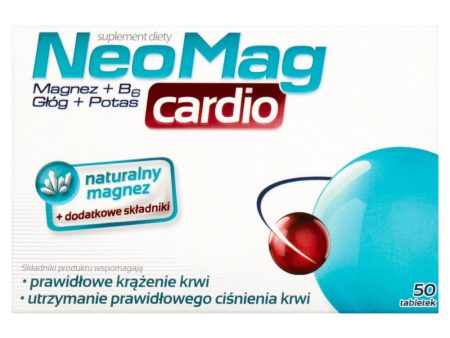 Cardio suplement diety wspomagający prawidłowe krążenie krwi 50 tabletek Hot on Sale