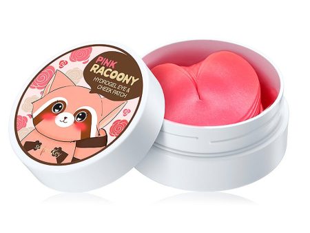 Pink Racoony Hydrogel Eye & Cheek Patch hydrożelowe płatki pod oczy i na policzki 60szt. Discount