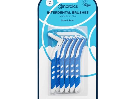 L-shaped Interdental Brushes bioplastyczne szczoteczki do czyszczenia przestrzeni międzyzębowej 0.4mm 10szt. Online Hot Sale