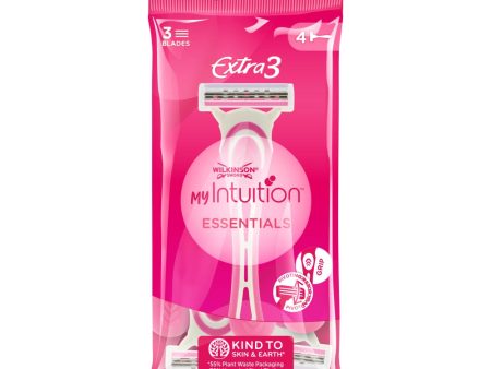 My Intuition Extra3 Essentials jednorazowe maszynki do golenia dla kobiet 4szt. Fashion