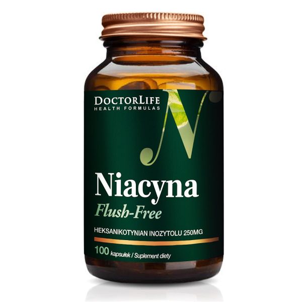 Niacyna Flush-Free suplement diety 100 kapsułek Cheap