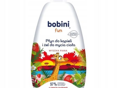 Fun płyn do kąpieli i żel do mycia ciała o zapachu truskawek 500ml Online Hot Sale