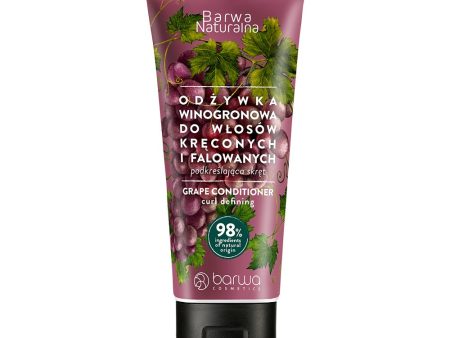 Barwa Naturalna odżywka winogronowa do włosów kręconych i falowanych 200ml Sale