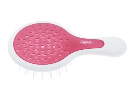 Mini Superbrush mała szczotka do rozczesywania włosów Biało-Różowa Online Sale