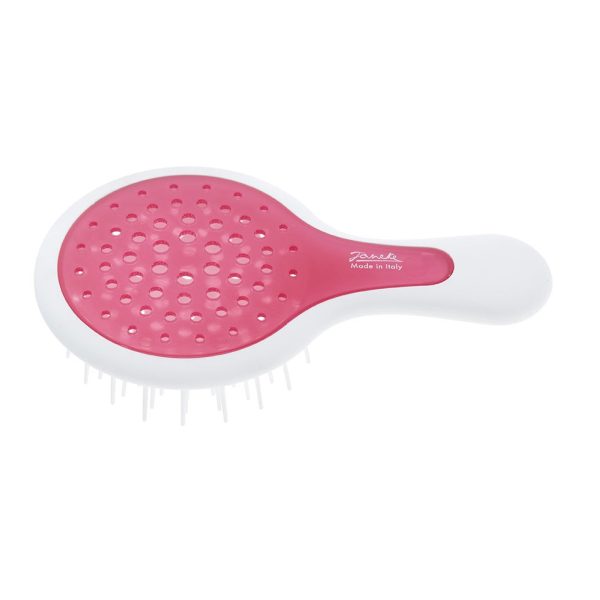 Mini Superbrush mała szczotka do rozczesywania włosów Biało-Różowa Online Sale