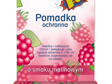 Fun pomadka ochronna o smaku malinowym dla dzieci 6.5g Fashion