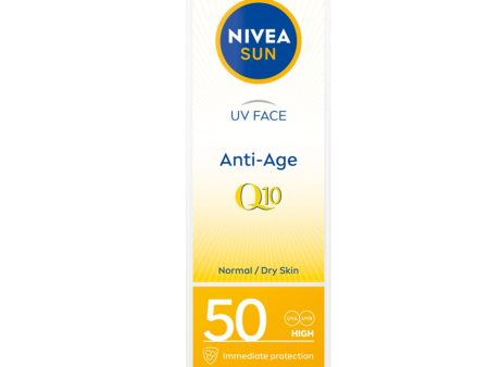 Sun UV Face Anti-Age Q10 przeciwzmarszczkowy krem przeciwsłoneczny do twarzy SPF50 50ml Discount