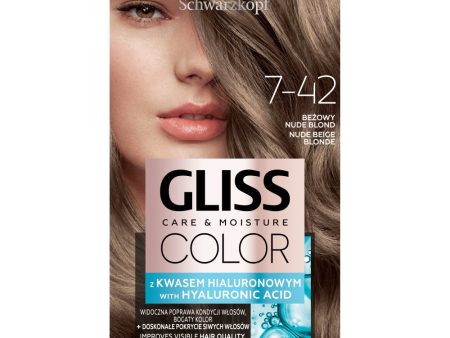 Color Care & Moisture farba do włosów trwała 7-42 Beżowy Nude Blond Hot on Sale