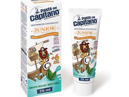 Junior Captain pasta do zębów dla dzieci 6+ Mięta 75ml Online Hot Sale