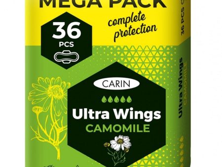 Ultra Wings Camomile ultracienkie podpaski ze skrzydełkami 36szt For Discount