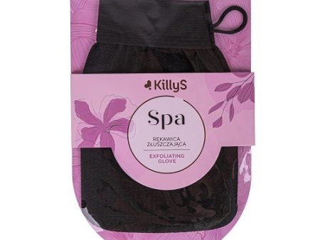 Spa Exfoliating Glove złuszczająca rękawica do peelingu ciała Czarna Cheap