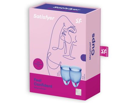 Feel Confident Menstrual Cup zestaw kubeczków menstruacyjnych 15ml + 20ml Dark Blue Online