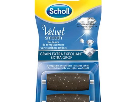 Velvet Smooth Express Pedi Crystal Diamonds Extra Exfoliating Grain wkłady do elektrycznego pilnika 2szt. For Cheap